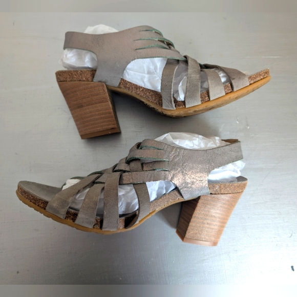 DKODE Women's Strappy Block Heel Sandals - Gray SZ 39 eur - Picture 5 of 15